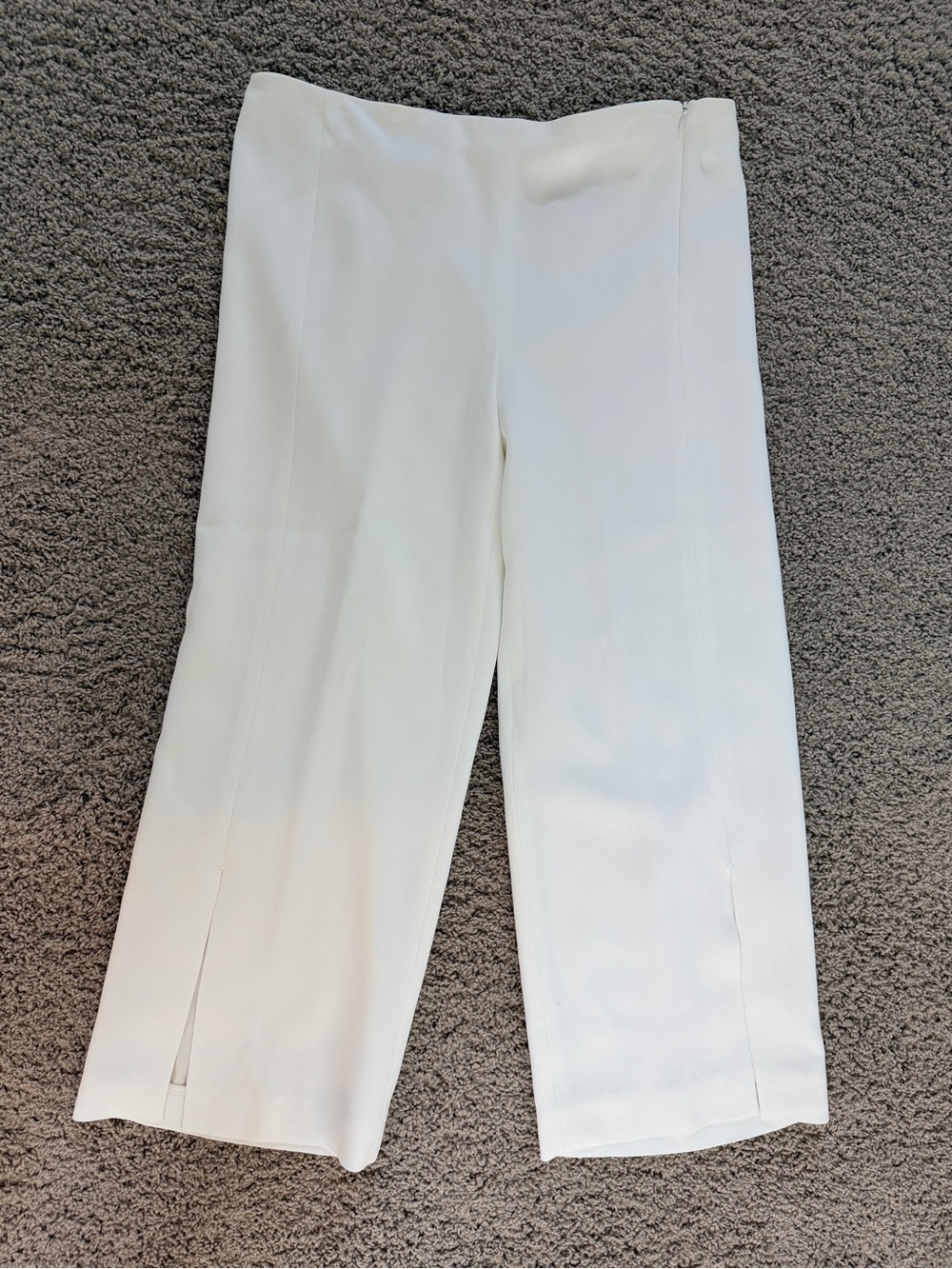 The Row Off White Split Hem Trousers - Picture 10 of 13